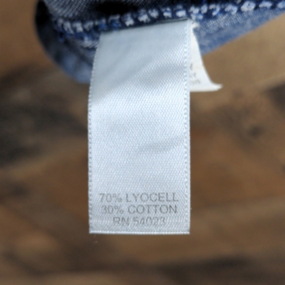 Banana Republic Blue Dress Size 10P - Picture 4 of 4